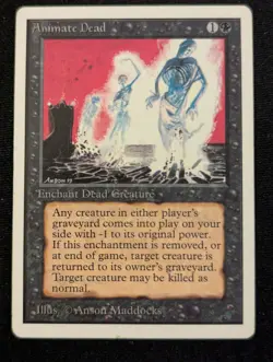 Animate Dead - Unlimited - LP - MTG - Magic The Gathering - Black - Enchant - Image 1