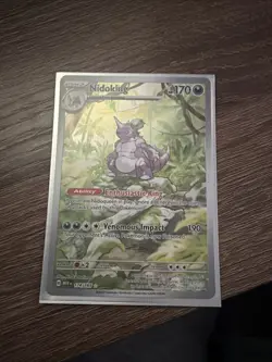 Pokemon Nidoking SV151 Illustration Rare Card 174/165 Near Mint Condition - Image 1