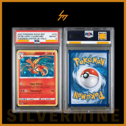 2022 Pokemon SWSH Black Star Promo #075 Special Delivery Charizard UK Holo PSA 8 - Image 1