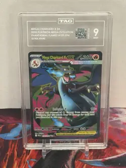 Pokemon Mega Charizard X ex 109/094 Phantasmal Flames Ultra Rare Holo 360 HP Eng - Image 1