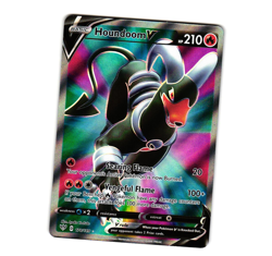 Pokemon Houndoom V (Full Art) 178/189 SWSH03: Darkness Ablaze Ultra Rare NM - Image 1