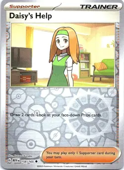 Daisy's Help 158/165 Uncommon 151 Pokemon Reverse Holo Near Mint - Image 1