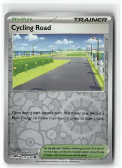 Cycling Road 157 151 Pokemon Uncommon Reverse Holo Near Mint - Image 1