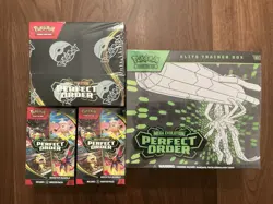 2026 Pokemon Mega Evolution Perfect Order Lot ETB, Booster Box, Booster Bundles - Image 1