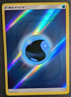 Water Energy Hidden Fates Pokemon TCG Sun & Moon Reverse Holofoil 2019 - Image 1