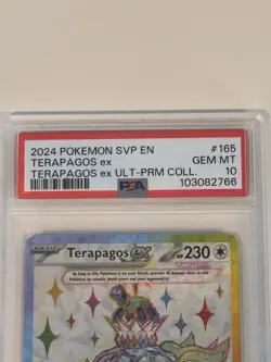 Pokemon TCG Terapagos EX 165 Scarlet & Violet Promo Holo 230HP PSA 10 English - Image 3