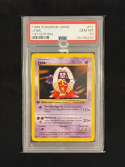 1999 Jynx 1st Edition #31 PSA 10 GEM MINT Base Set Shadowless Pokemon - Image 1
