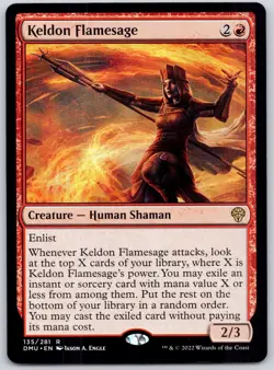 Keldon Flamesage - Dominaria United DMU - MTG - NM Magic - 135 R - Image 1