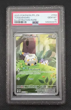 Pokemon Togedemaru 104 Phantasmal Flames PSA 10 GEM MINT 02 - Image 1