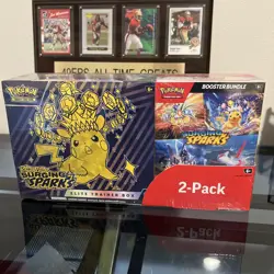 Pokemon Surging Sparks Elite Trainer Box and Booster Bundle Costco 2-Pack - Image 1