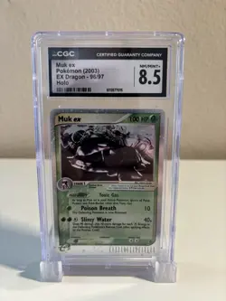 Pokemon Muk ex EX Dragon Holo Ultra Rare #96 CGC 8.5 Near Mint - Image 1