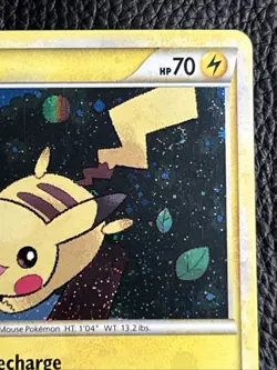 Pokemon Pikachu HGSS03 Promo Cosmo Holo Swirl Rare - Image 2