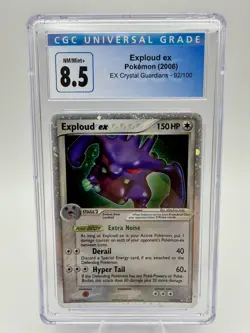 Pokemon Exploud ex EX Crystal Guardians Holo Ultra Rare 150HP #92/100 CGC 8.5 - Image 1
