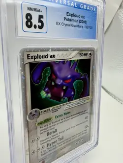 Pokemon Exploud ex EX Crystal Guardians Holo Ultra Rare 150HP #92/100 CGC 8.5 - Image 3