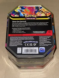 Pokemon TCG Mega Charizard EX Tin – X EX Promo Sealed New - Image 2