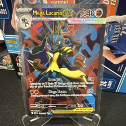 Pokemon Mega Lucario EX Me01: Mega Evolution Holo 160/132 HP 340 English - Image 1