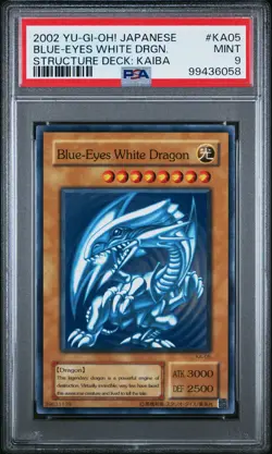 2002 YU-GI-OH! JAPANESE STRUCTURE DECK: KAIBA #KA05 BLUE-EYES WHITE DRAGON PSA 9 - Image 1