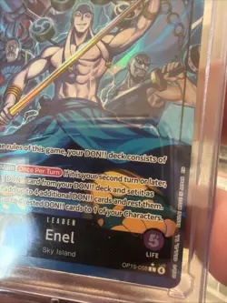 ENGLISH - One Piece OP15-058 Enel Leader Alt Art - In Hand - Image 3