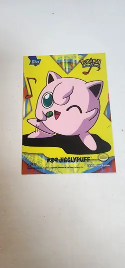 2000 Topps Pokemon Jigglypuff: TV Series 2 Sticker Card #6 of 10 - Image 1