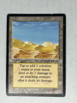 WOTC MtG Arabian Nights Desert - Campfire/Mirage Misprint (C1) See Description - Image 1