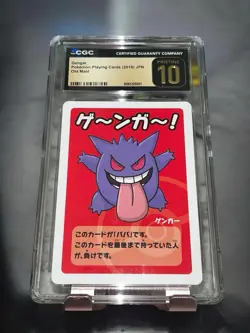 CGC 10 Pristine Gengar Old Maid Playing Cards 2019 Japanese Pokemon Card - Image 1