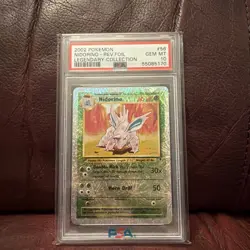 Pokemon Nidorino Reverse Holo 2002 Legendary Collection #56 PSA 10 Mint - Image 1