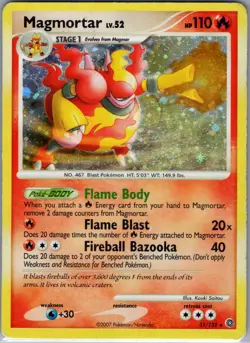 Magmortar - (Secret Wonders) 31/132 Holo Deck Exclusives - Pokemon Card - LP - Image 1