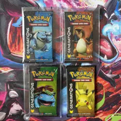 Pokemon Generations Booster Pack x4 Complete Set 20th Anniversary Factory Sealed - Image 3
