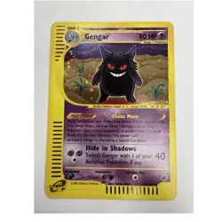 Pokemon Gengar 13/165 Expedition Base Set Holo Rare Stage 2 90 HP English 2002 - Image 1