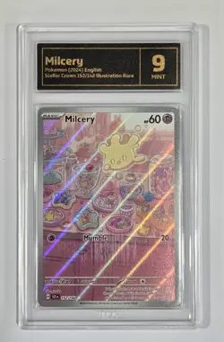 Pokemon Slab: Milcery - 152/142 - SCR - Graded TCG Mint 9 - Image 1