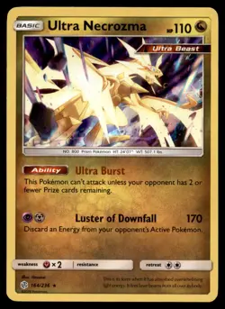 Ultra Necrozma 164/236 Holo Rare Cosmic Eclipse Pokemon Holo Near Mint - Image 1