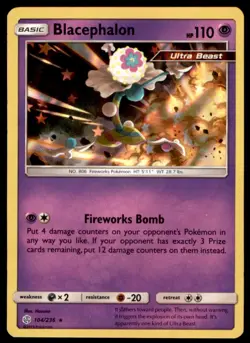 Blacephalon 104/236 Holo Rare Cosmic Eclipse Pokemon Holo Near Mint - Image 1
