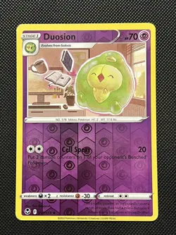 Pokemon Silver Tempest - Duosion - 077/195 - Reverse Holo - M/NM - Image 2