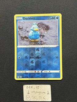 Pokemon Lost Origin - Ducklett - 046/196 - Reverse Holo - M/NM - Image 1