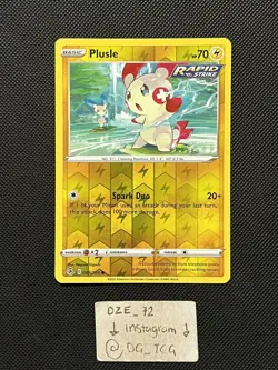 Pokemon Fusion Strike - Plusle - 089/264 - Reverse Holo - M/NM - Image 1