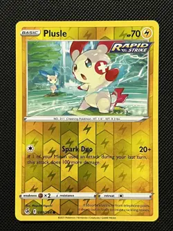 Pokemon Fusion Strike - Plusle - 089/264 - Reverse Holo - M/NM - Image 2