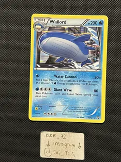 Pokemon Dragons Exalted - Wailord - 26/124 - Holo Rare - NM/VLP - Image 1