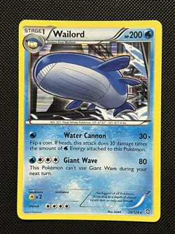 Pokemon Dragons Exalted - Wailord - 26/124 - Holo Rare - NM/VLP - Image 2