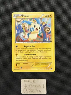 Pokemon Legendary Treasures - Minun - 48/113 - Non Holo Nommon - NM/VLP - Image 1