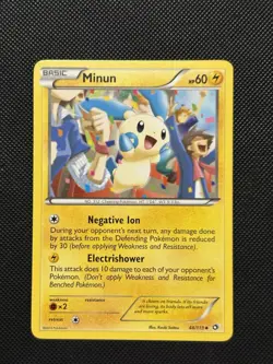Pokemon Legendary Treasures - Minun - 48/113 - Non Holo Nommon - NM/VLP - Image 2