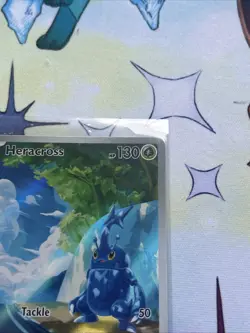 Pokemon TCG Heracross 194/193 Sv02: Paldea Evolved Illustration Rare Holo - Image 4