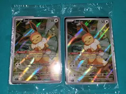 2 Cartes Pokemon Evoli Promo SVP173 EV8.5 Scellees Neuves FR - Image 1