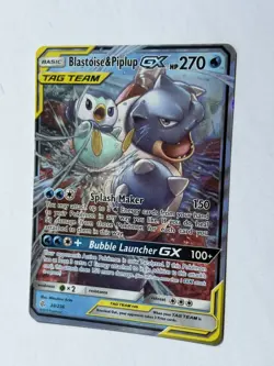 Pokemon Blastoise and Piplup 38/236 GX Tag Team - Image 3