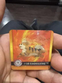 Pokemon 1999 Artbox Flipz | Premier Edition | #58 Growlithe/ #59 Arcanine - Image 2