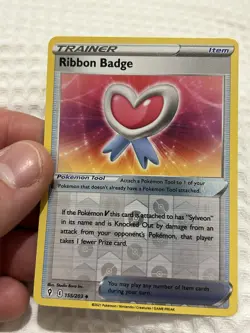 Ribbon Badge - 155/203 - Reverse Holo - Evolving Skies Pokemon Card - Image 1