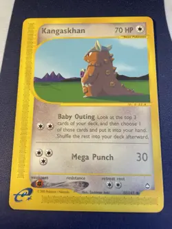 Pokemon Kangaskhan Card Aquapolis 88/147 Regular Rare LP - Image 1