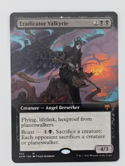 MTG - Eradicator Valkyrie - KHM - M - Ext Art - 353 - Image 1