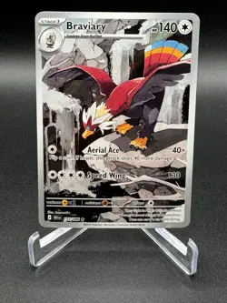 Braviary Illustration Rare SV: Black Bolt 155/086 Pokemon Card NM - Image 1