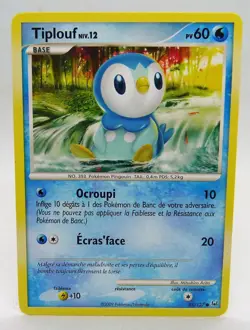 Carte Pokemon Tiplouf 85/127 Platine 2009 France - Image 1