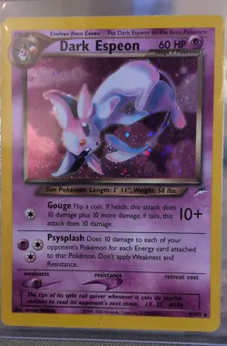 Pokemon TCG Dark Espeon 4/105 Neo Destiny Holo - Image 1